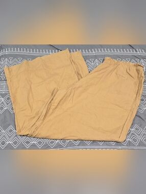 Aerie High Waisted Pullon Cropped Wide Leg Pants Size XL